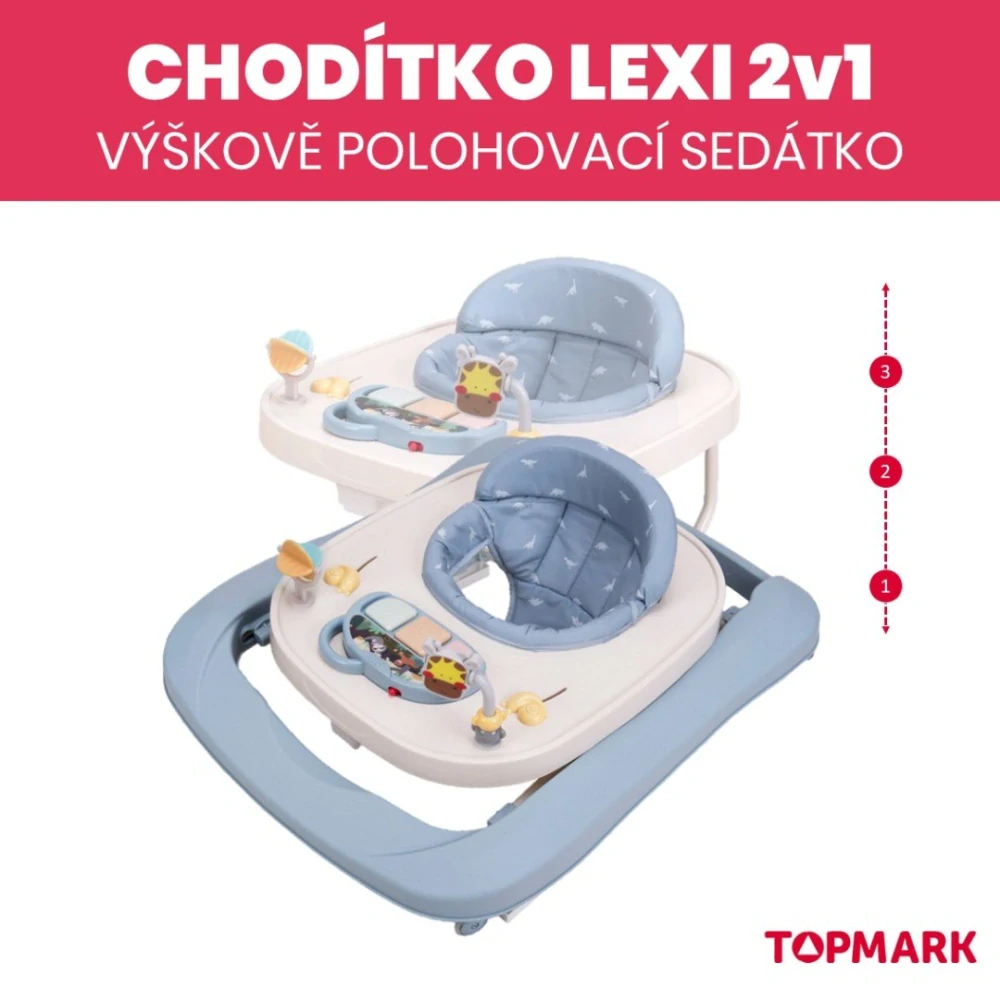 Chodítko Topmark LEXI 2v1 blue