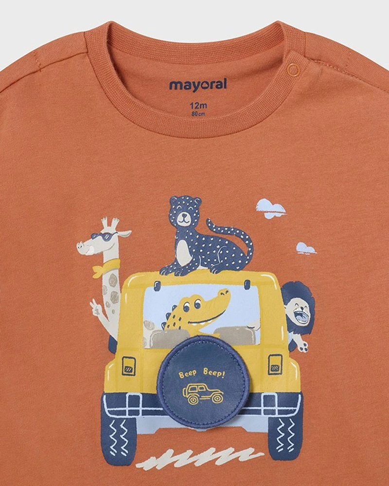 Chlapecké triko krátký rukáv Safari Mayoral 1021 velikost 86