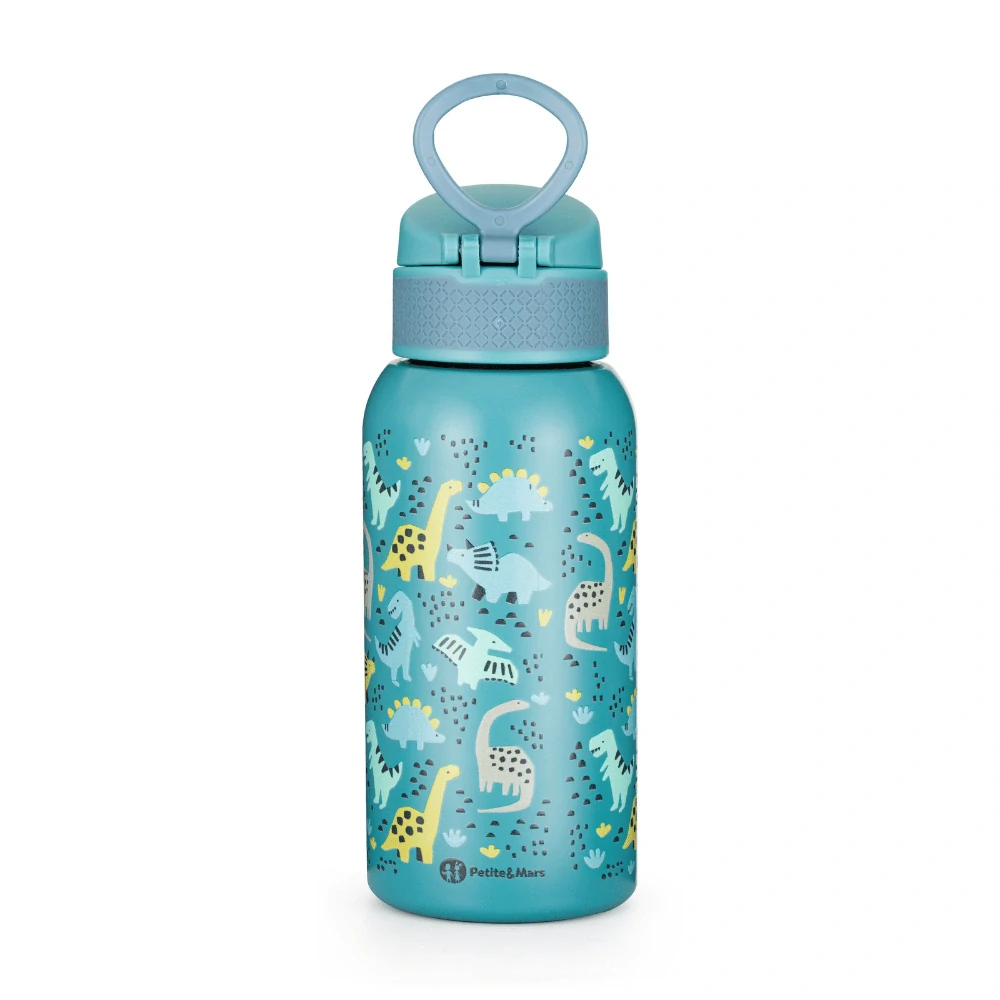PETITE&MARS Láhev nerezová termo s náustkem 500 ml Dino Park 36m+