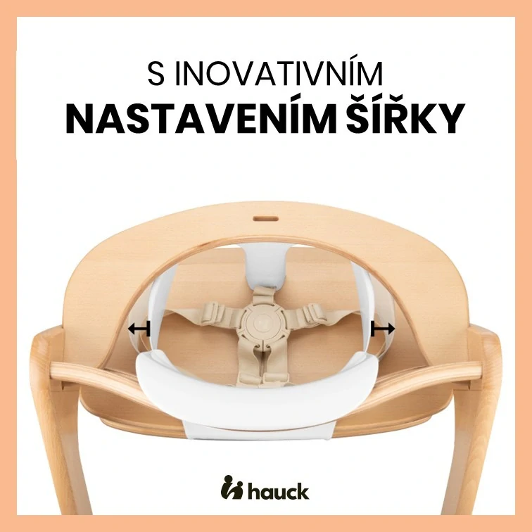 Hauck Sedátko 6-24m pro židličky Alpha+/Beta+, plast bílá