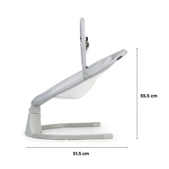 KINDERKRAFT Lehátko houpací s melodií 2v1 LULI grey, do 9 kg