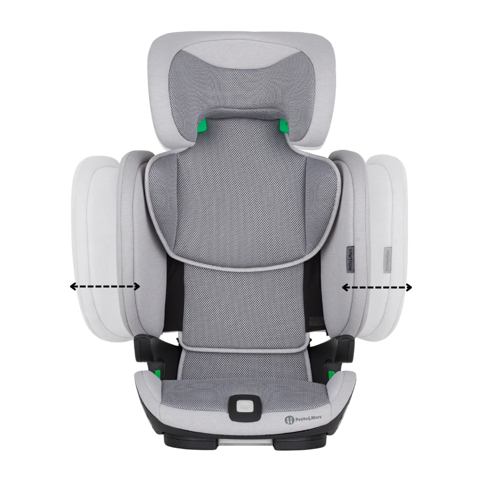 PETITE&MARS Autosedačka Elite Fix Pro i-Size Gentle Grey Air 100-150 cm (15-36 kg)
