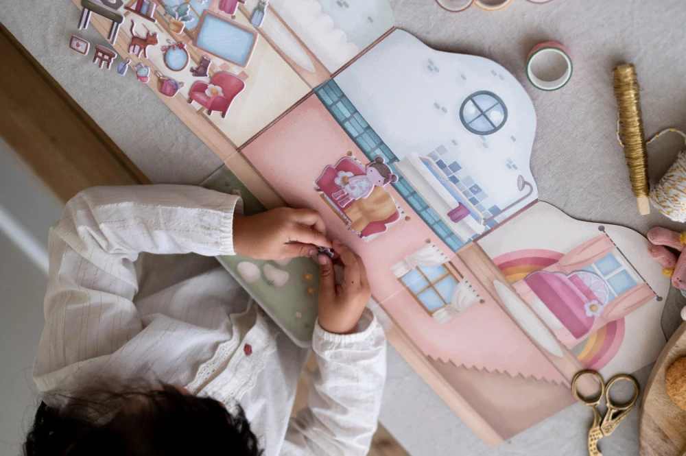 Little Dutch Knížka se samolepkami Dům Rosa