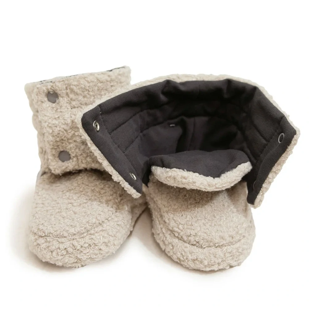 Capáčky Teddy fleece double Nature velikost 1 - délka stélky 11cm
