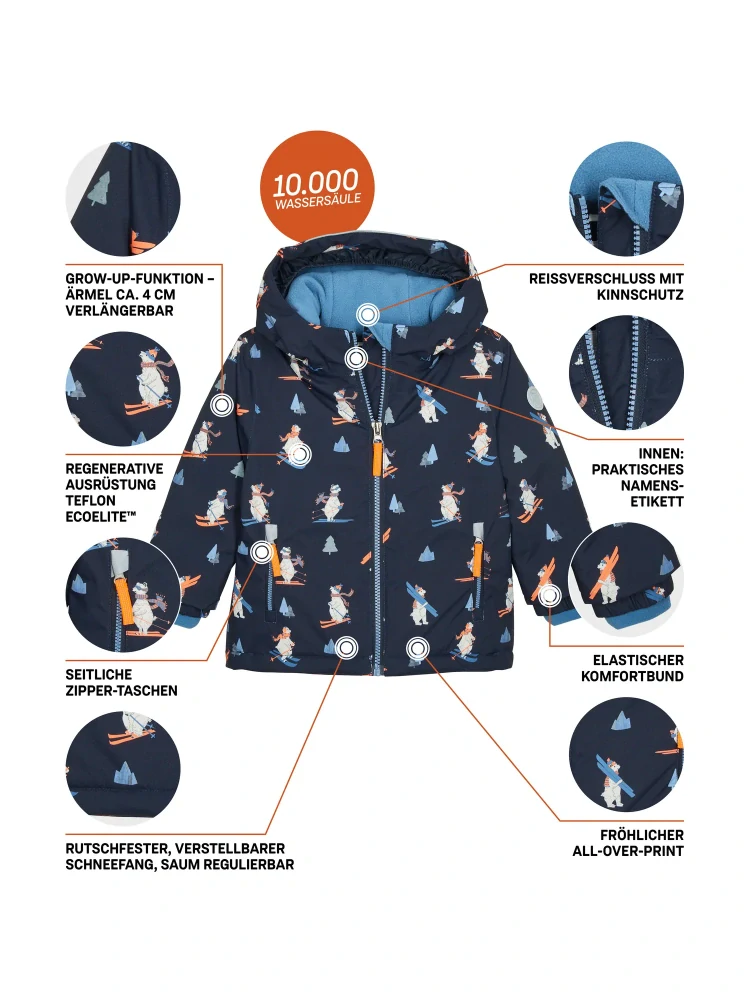 Killtec Dětská rostoucí zimní bunda 44647-00814 dark navy