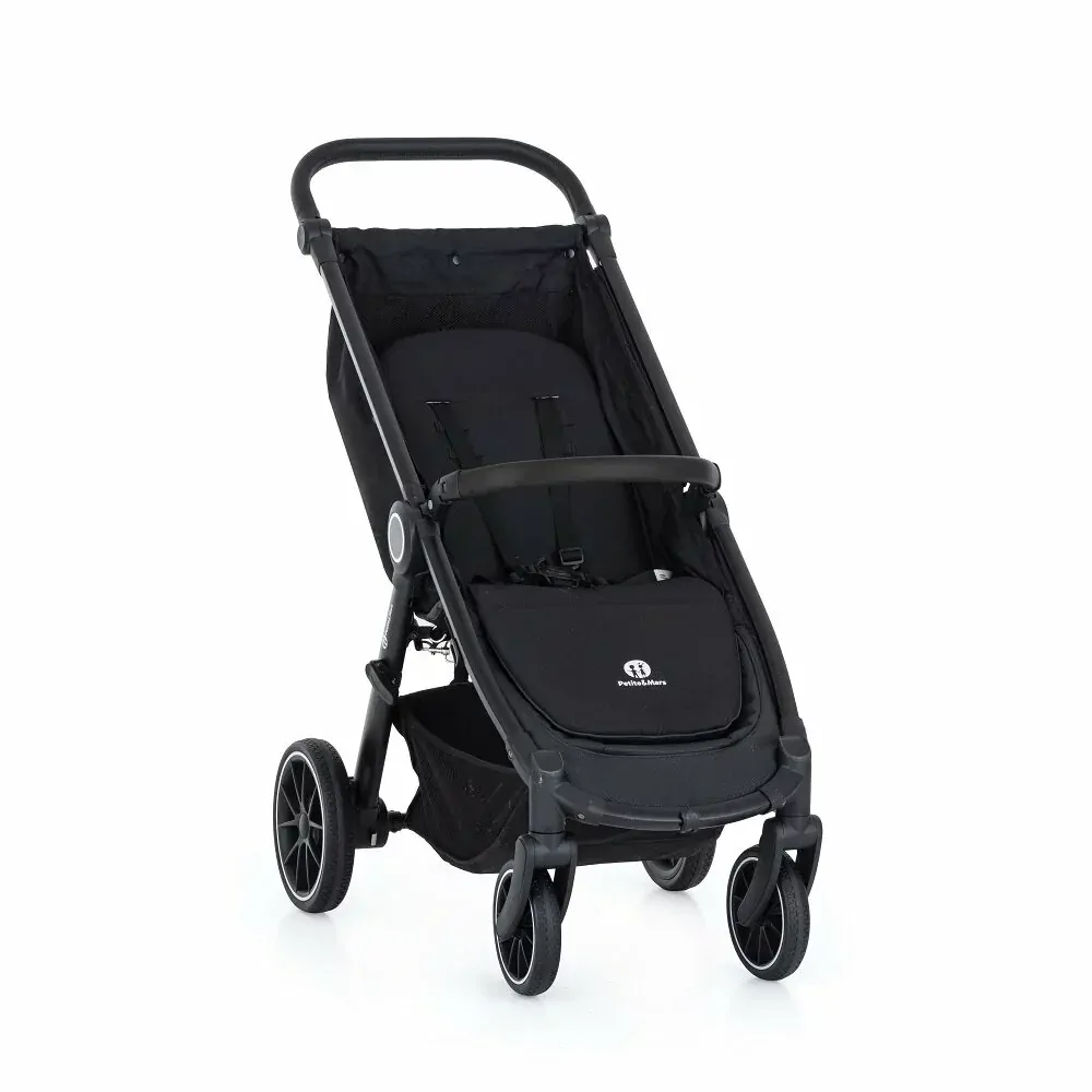 Kočárek sportovní Petite&Mars Street+ RWS Black + Stříška + polstrování Limited 100 Flowers