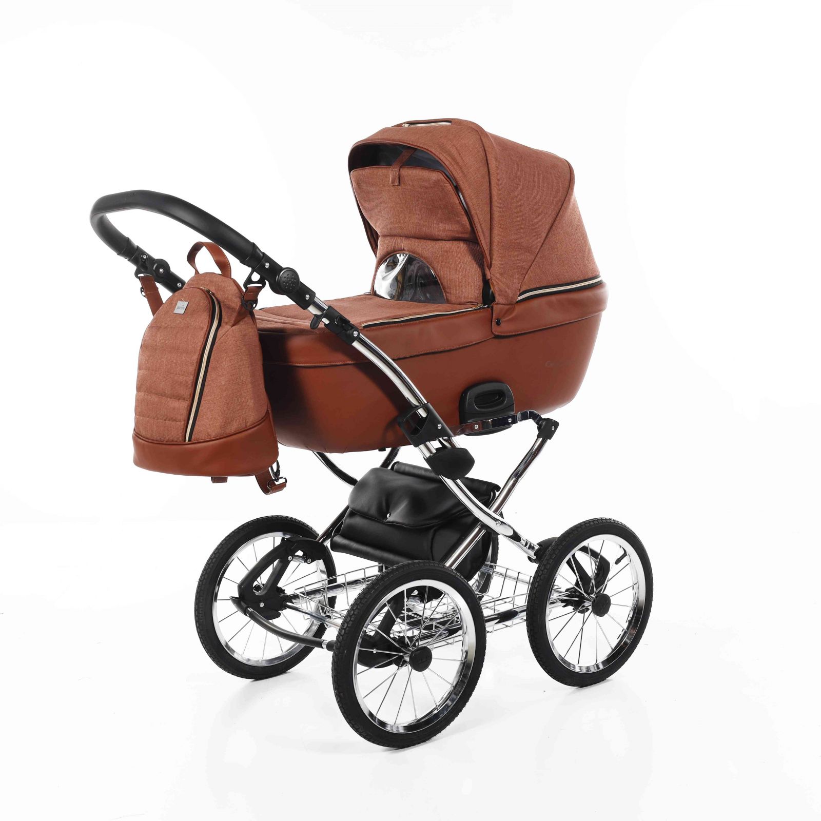 Kombinovaný kočárek Jasmine Camino Classic 01-Choco