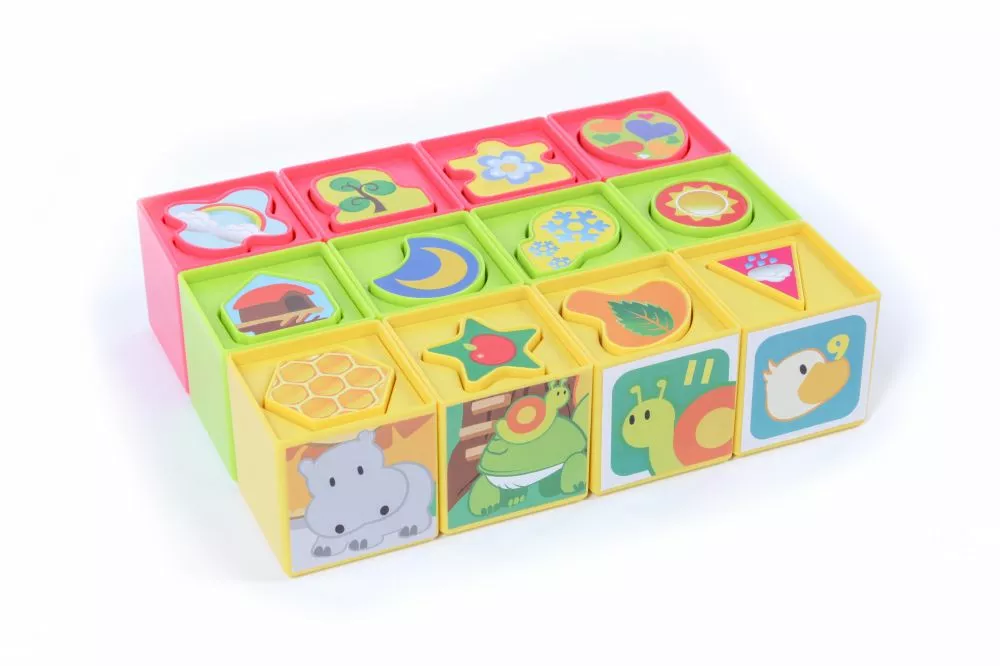 Teddies Kostky kubus vkládačka plast