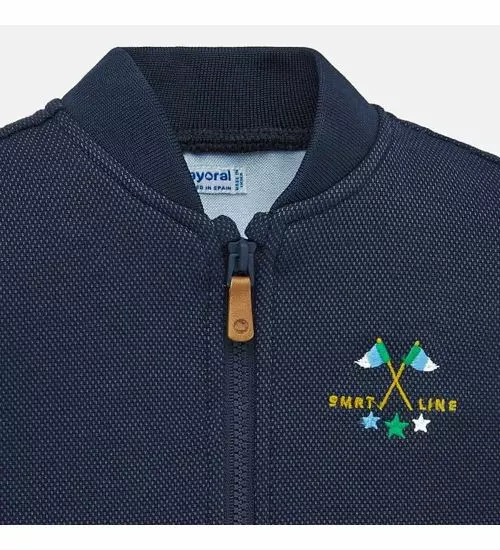 Chlapecká mikina bez kapuce Mayoral 1457 modrá