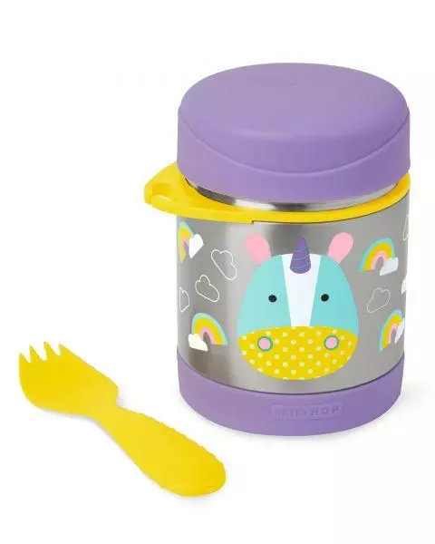 SKIP HOP Zoo Termoska na jídlo se lžičko/vidličkou Jednorožec 325 ml, 12 m+