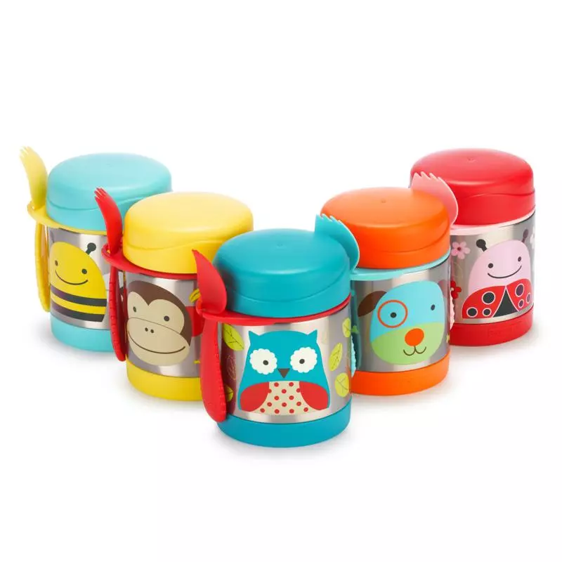 SKIP HOP Zoo Termoska na jídlo se lžičko/vidličkou Včelka 325 ml, 12 m+