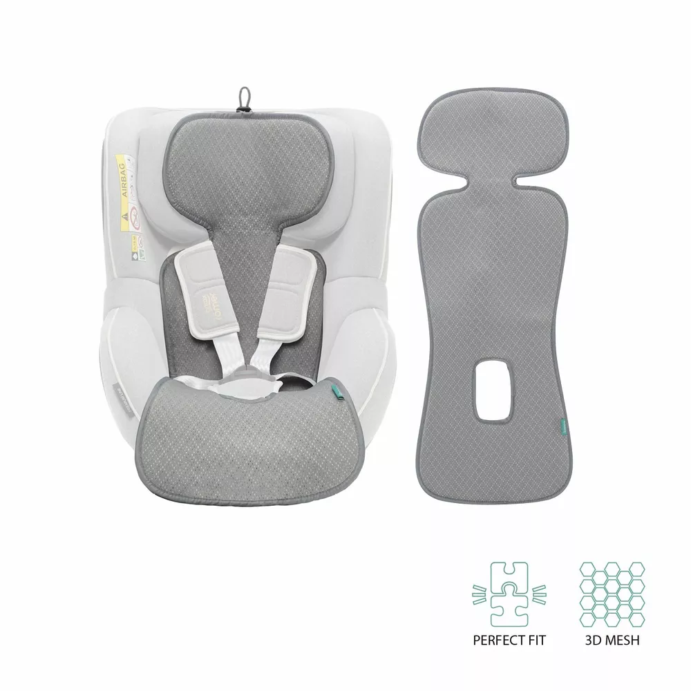 Prodyšná podložka do autosedačky Zopa Breeze sk. 1 - Ice Grey