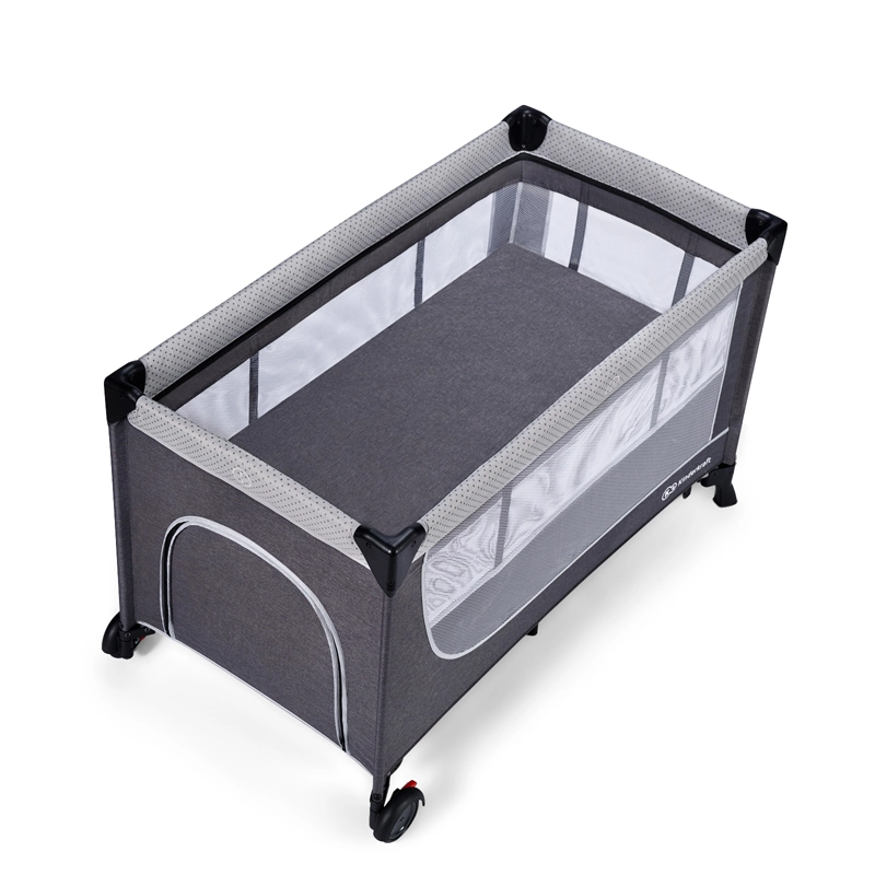 KINDERKRAFT Postýlka cestovní Leody Grey