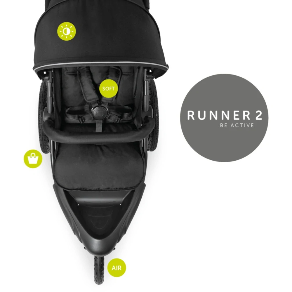 Sportovní kočárek Hauck Runner 2 black