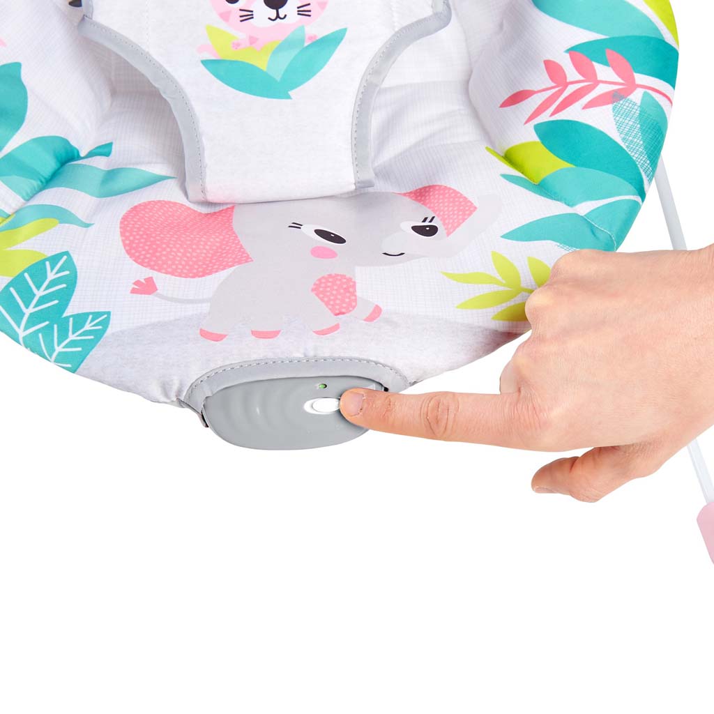 BRIGHT STARTS Lehátko vibrující Flamingo Vibes ™ 0m +, do 9kg