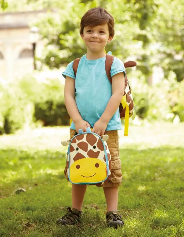SKIP HOP Zoo Batůžek s bezpečnostním vodítkem Žirafa 1+