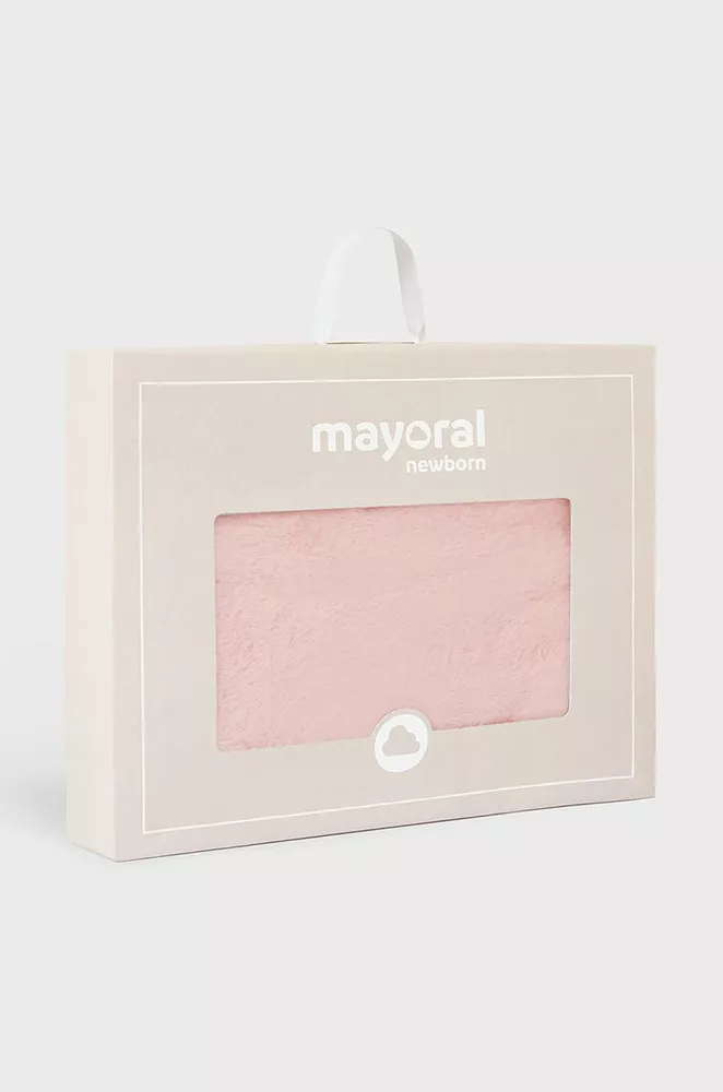 Mayoral plyšová deka s bambulemi Rosa