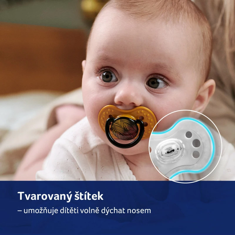 LOVI Dudlík silikonový dynamický JUNGLE VIBES 3-6m 2ks girl