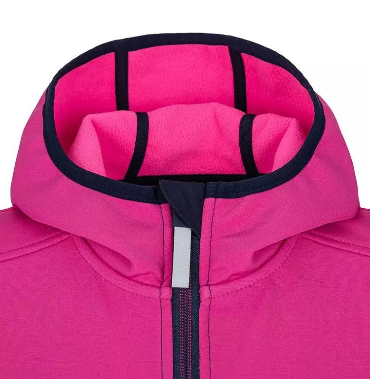Dívčí softshellová bunda LOAP Lomesi modrá s růžovou