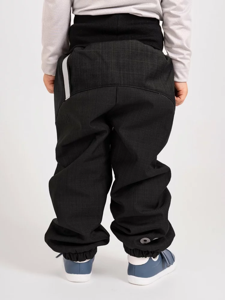 Batolecí Softshellové Oteplovačky Unuo s beránkem Light Černá Žíhaná velikost 80/86