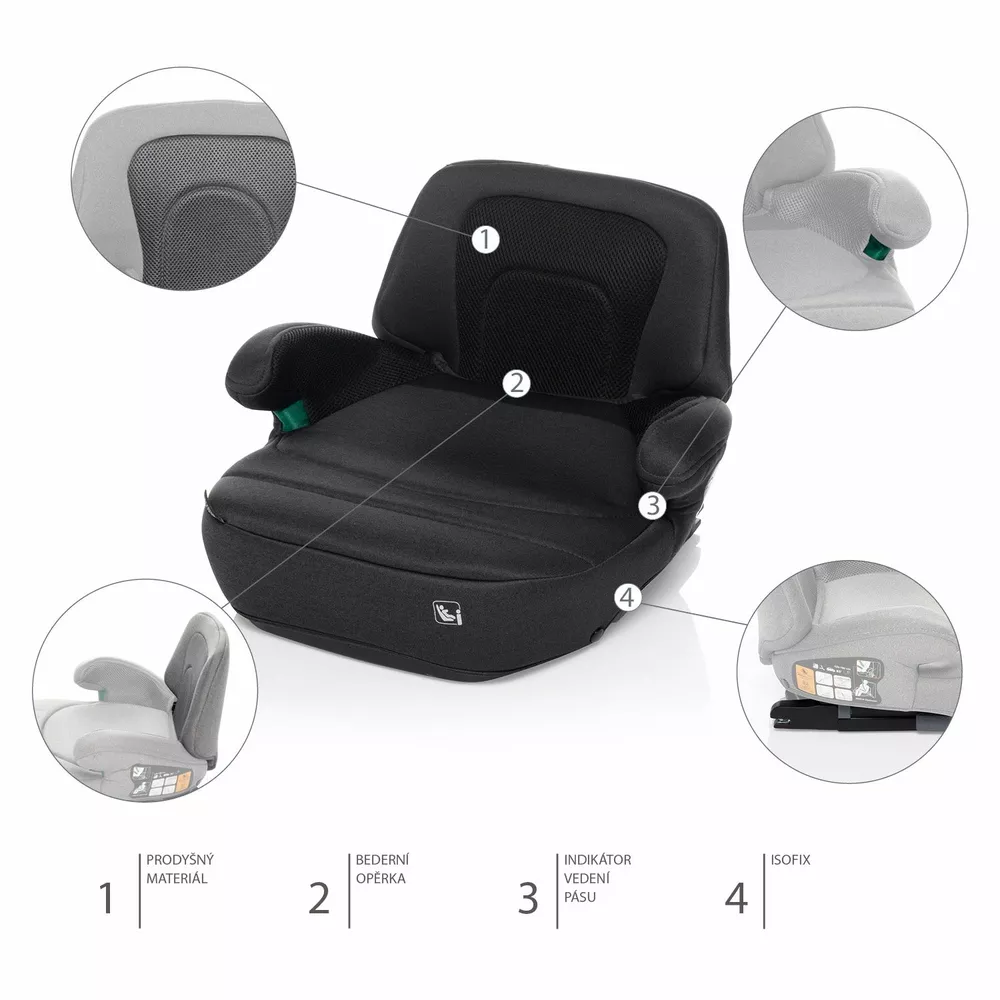ZOPA Autosedačka iBooster i-Size Night Black