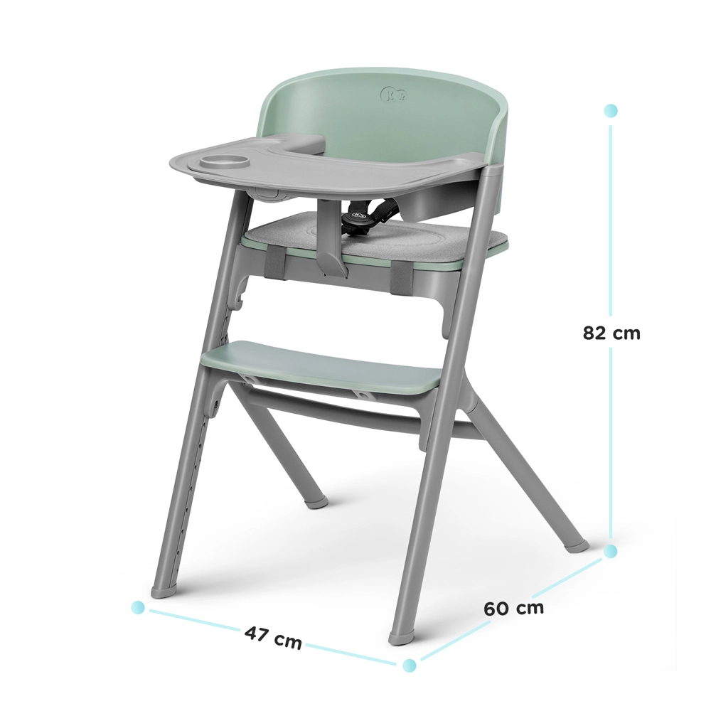 KINDERKRAFT SELECT Židlička jídelní 3v1 LIVY Olive Green