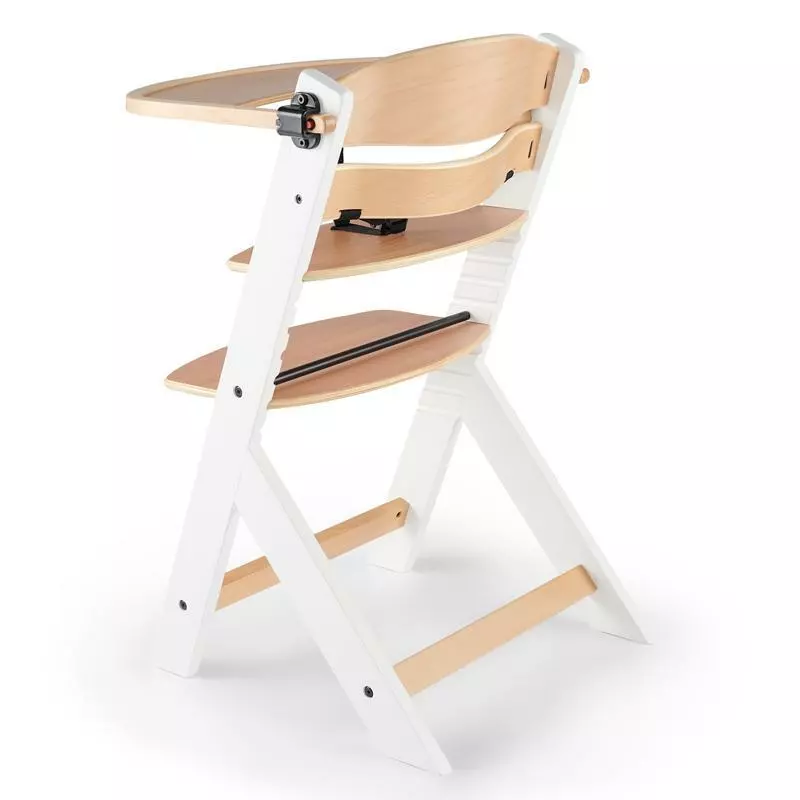 KINDERKRAFT Židlička jídelní Enock White Wooden Premium