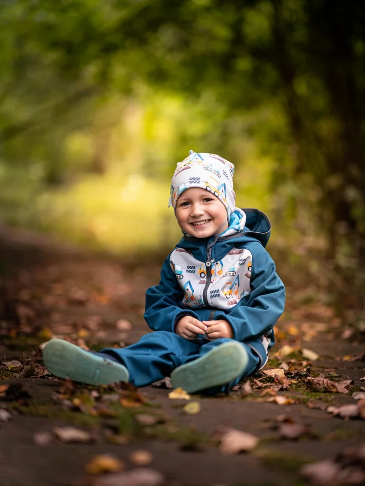 Batolecí softshellové kalhoty Unuo s fleecem Basic, Kobaltová Bagry