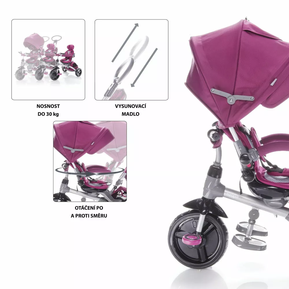ZOPA Tříkolka CitiGo Mulberry Pink