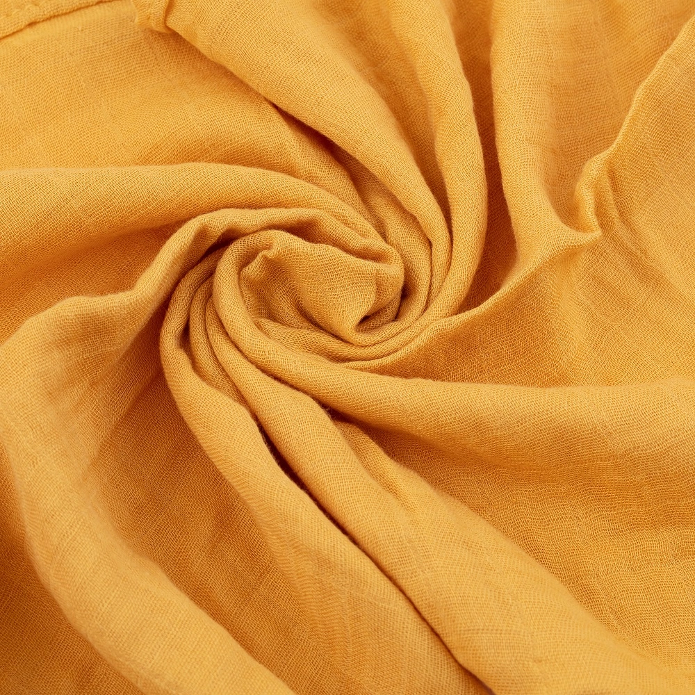 PETITE&MARS Sada plenek bambusová mušelínová 3ks 68x68 cm Moussy Ochre Leaves