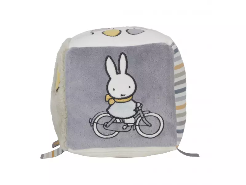 Little Dutch Kostka textilní králíček Miffy Fluffy Green