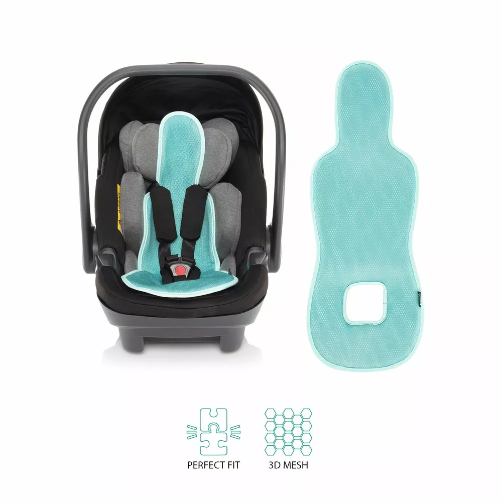 Prodyšná podložka do autosedačky Zopa Breeze sk. 0+ - Ice Grey