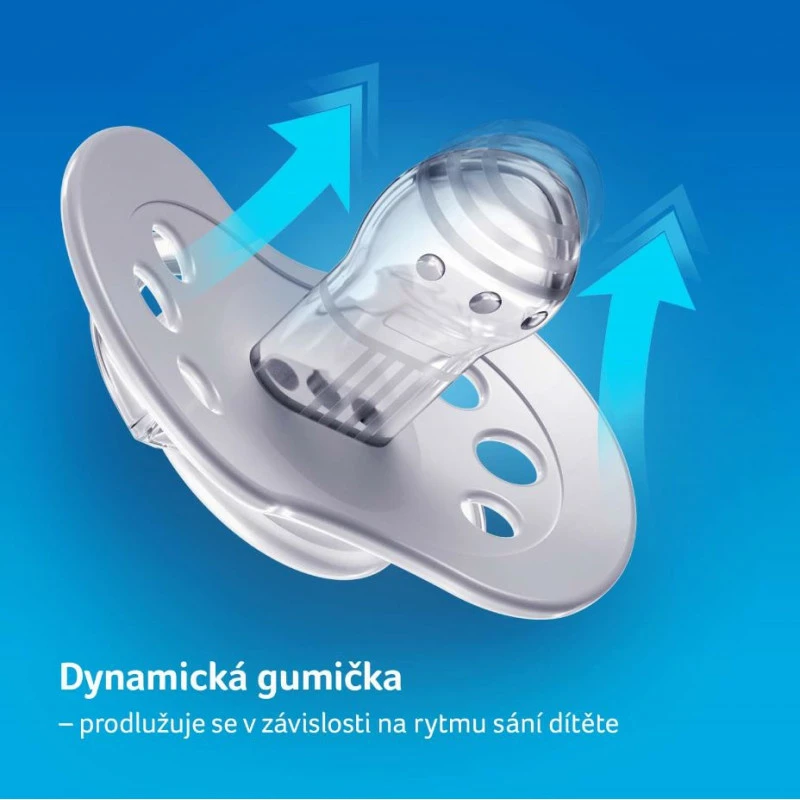 LOVI Dudlík s mini štítkem 0-2m silikonový dynamický WILD SOUL 2ks holka