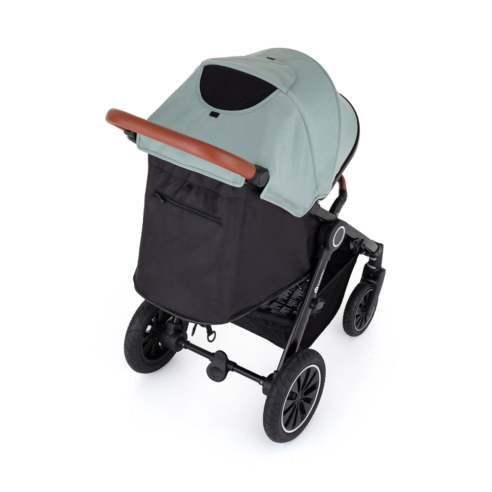 PETITE&MARS Kočárek sportovní Street+ RWS Oak Iron Green Complete + odrážedlo Uniq Pink