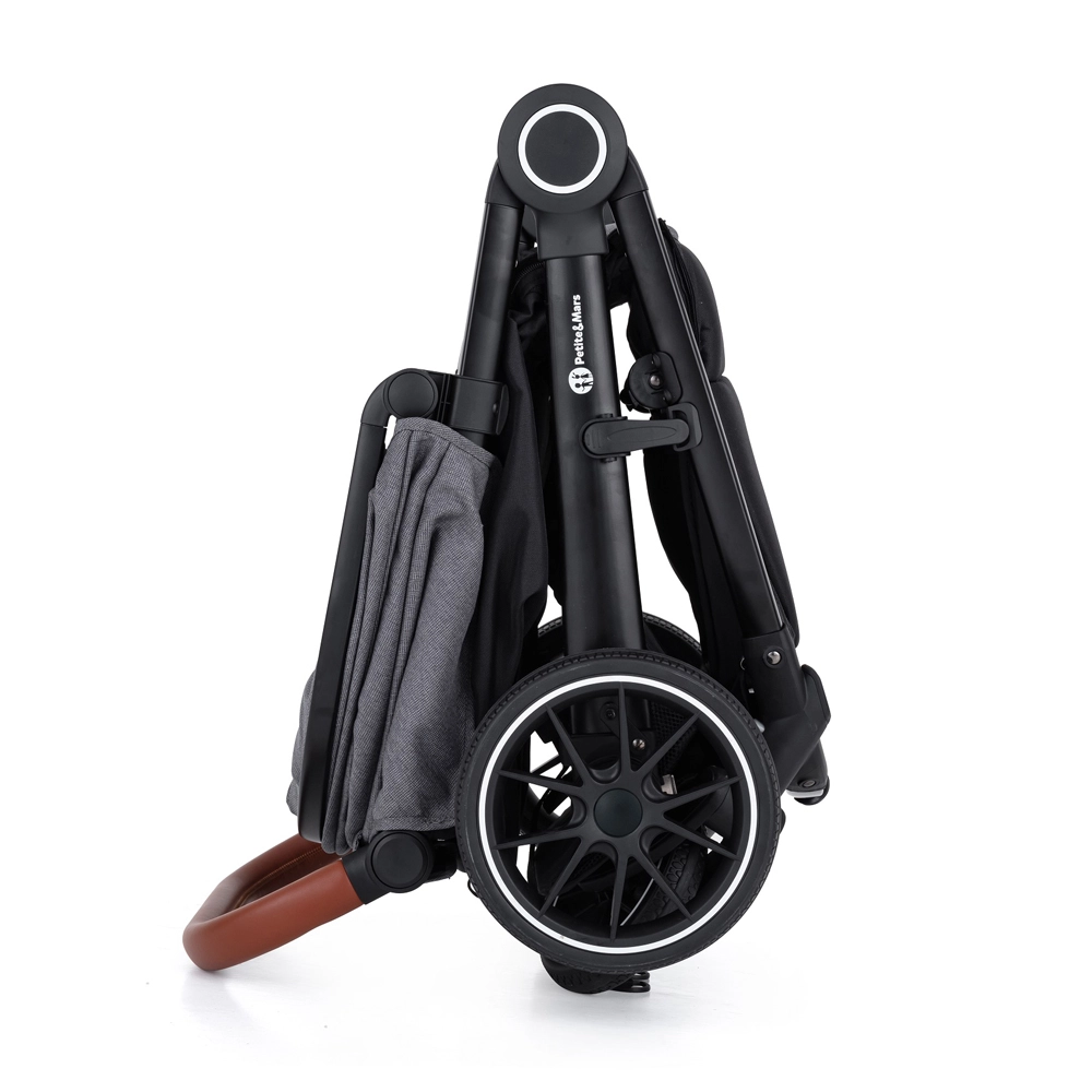 PETITE&MARS Kočárek sportovní Street+ RWS Oak Ocean Blue Complete + odrážedlo Uniq Pink