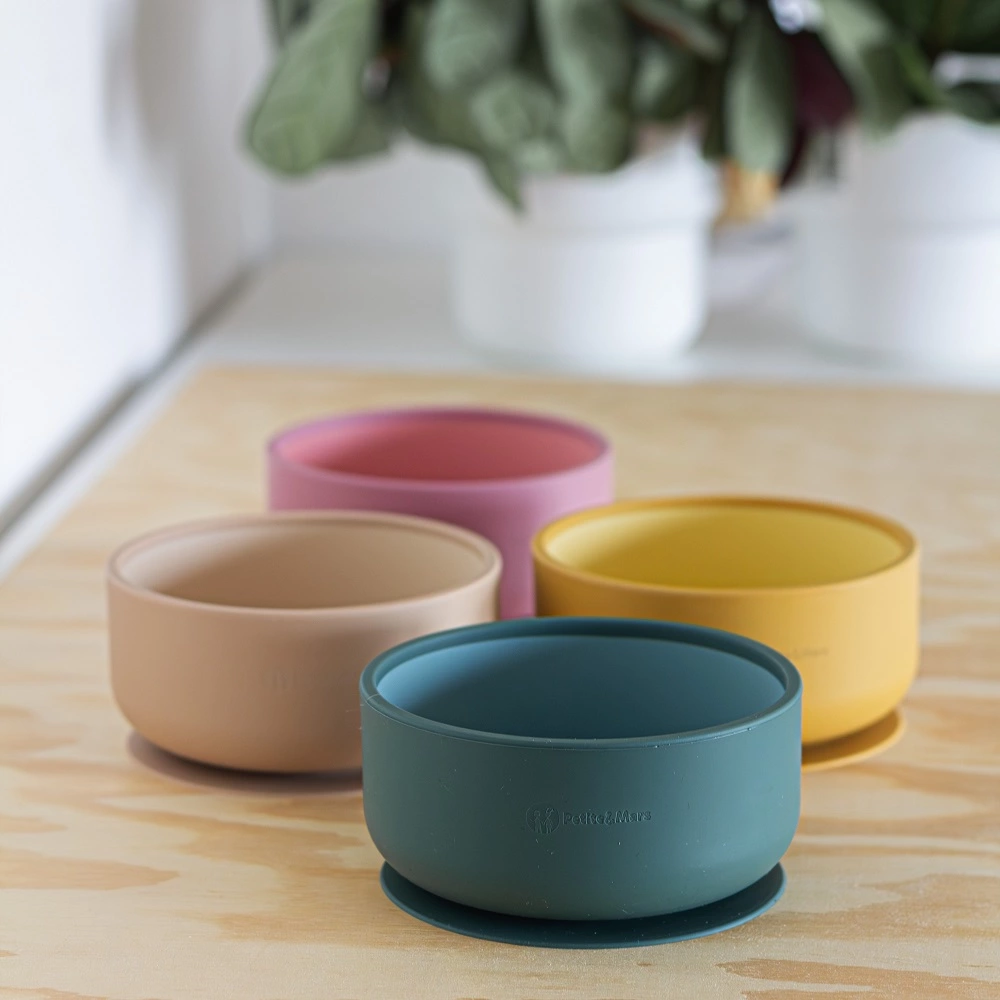 PETITE&MARS Miska dvoubarevná silikonová Take&Match Desert Sand 6m+