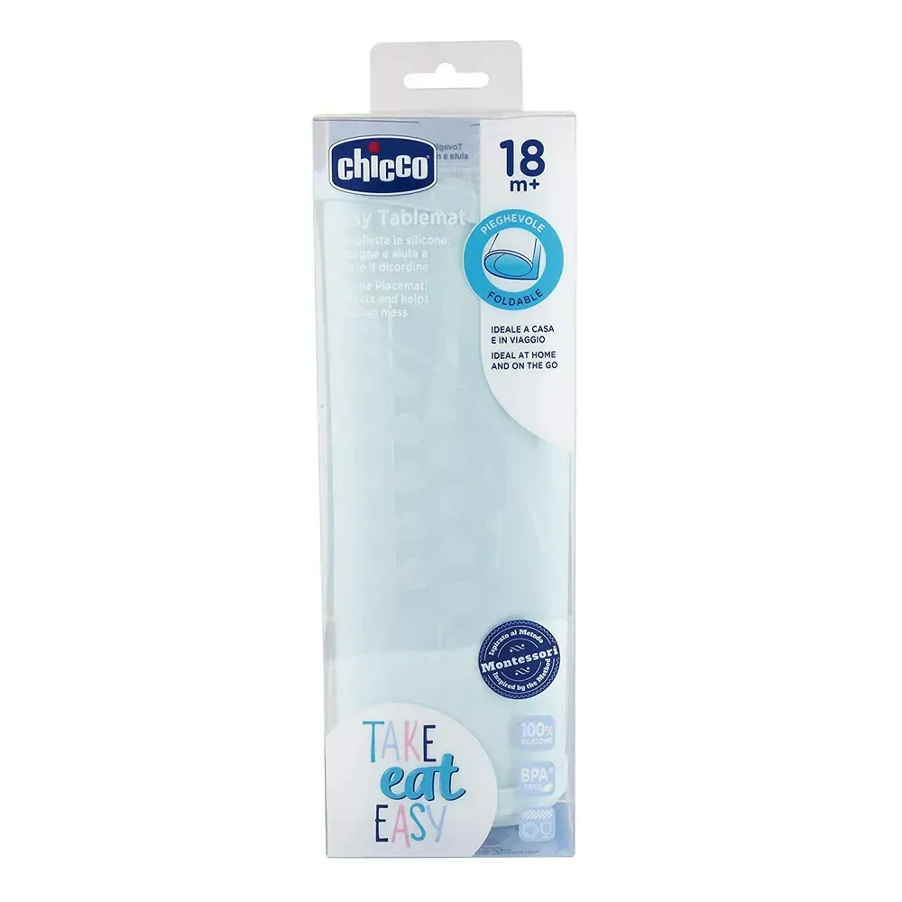 CHICCO Prostírání silikonové modrozelené 18m+