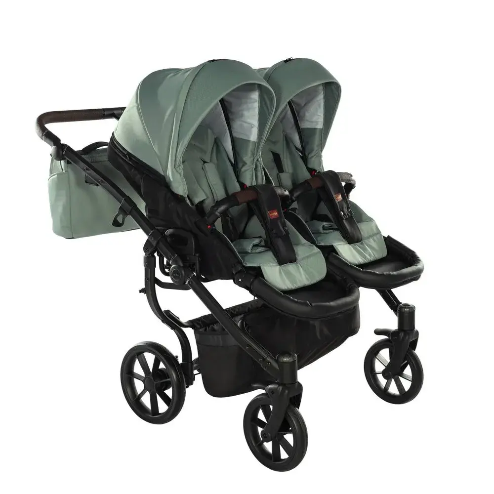Kočárek pro dvojčata Jasmine Duo Life 01 Green