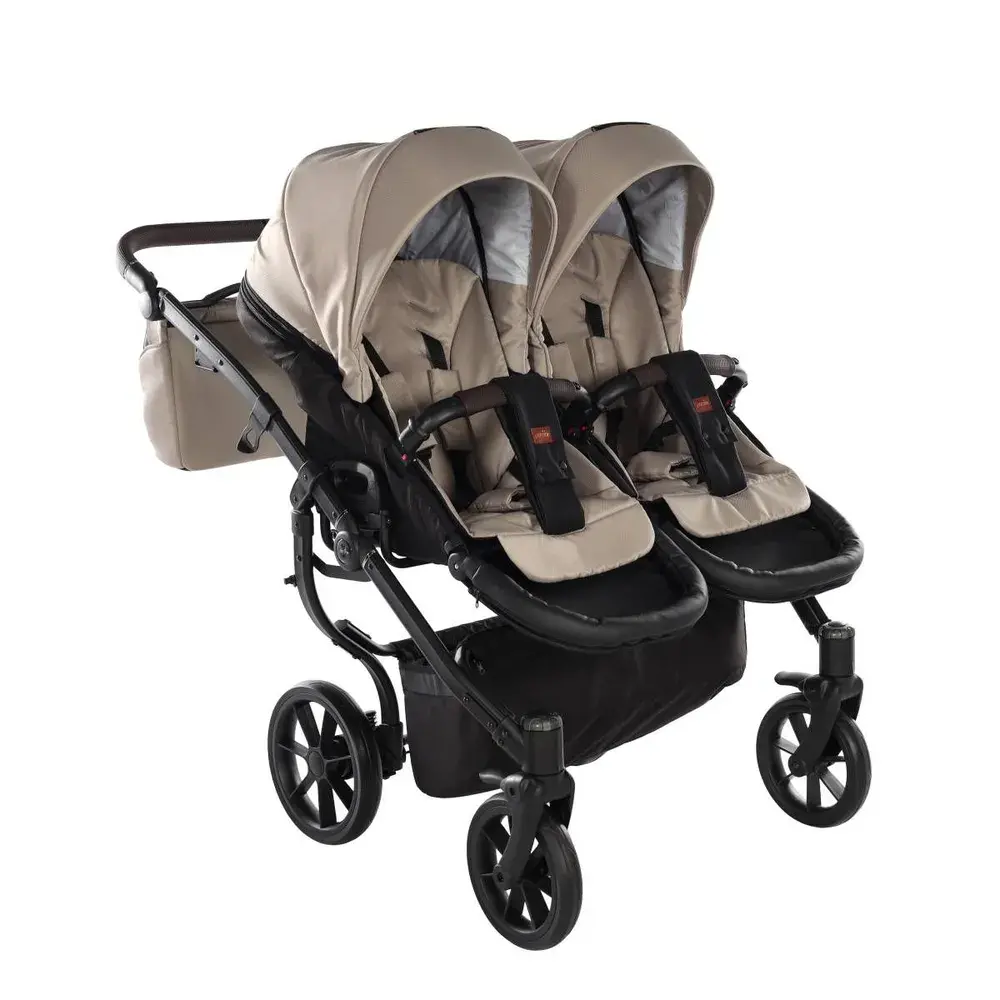 Kočárek pro dvojčata Jasmine Duo Life 02 Beige
