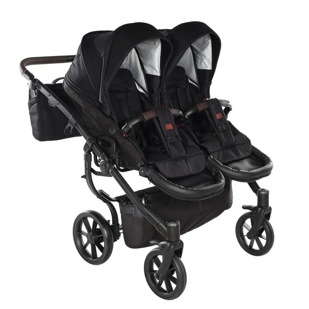 Kočárek pro dvojčata Jasmine Duo Life 03 Black