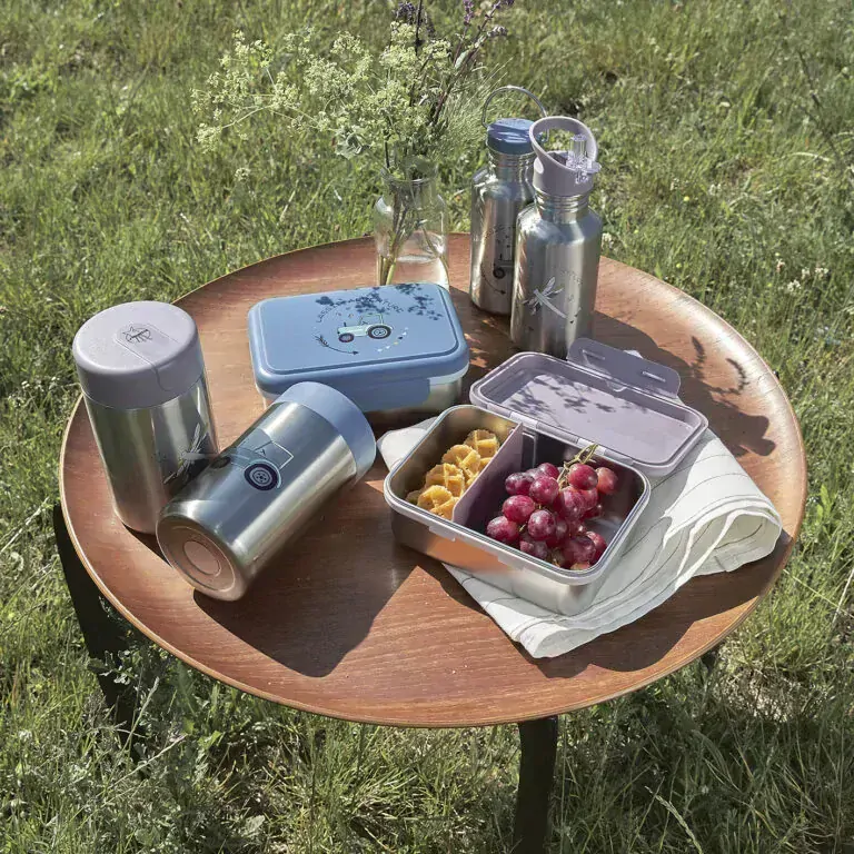 Krabička na svačinu Lässig Lunchbox Stainless steel Adventure tipi