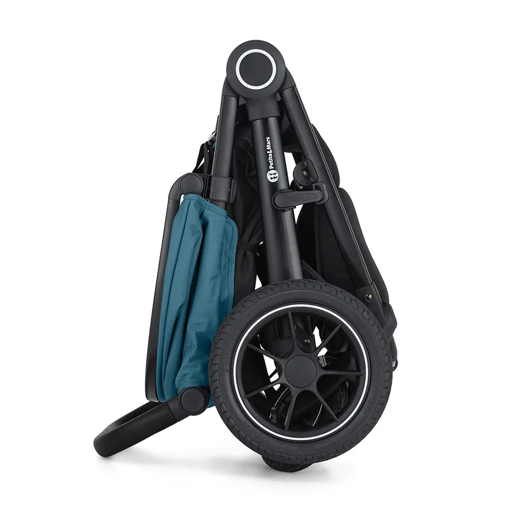 PETITE&MARS Kočárek sportovní Street2 Air Black  Ocean Blue