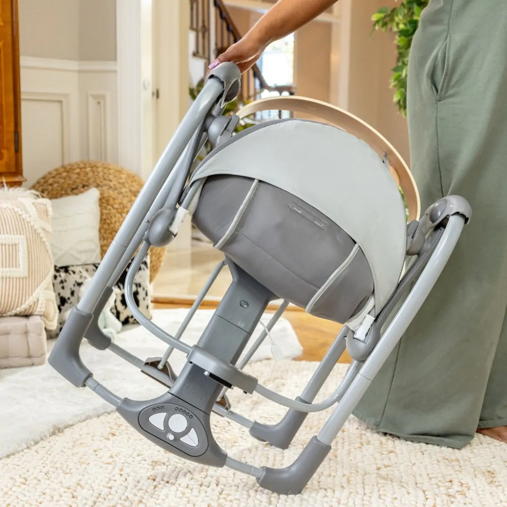 INGENUITY Houpačka konvertibilní vibrující s melodií Every Season™ Chic Boutique™ 0m+ do 9 kg