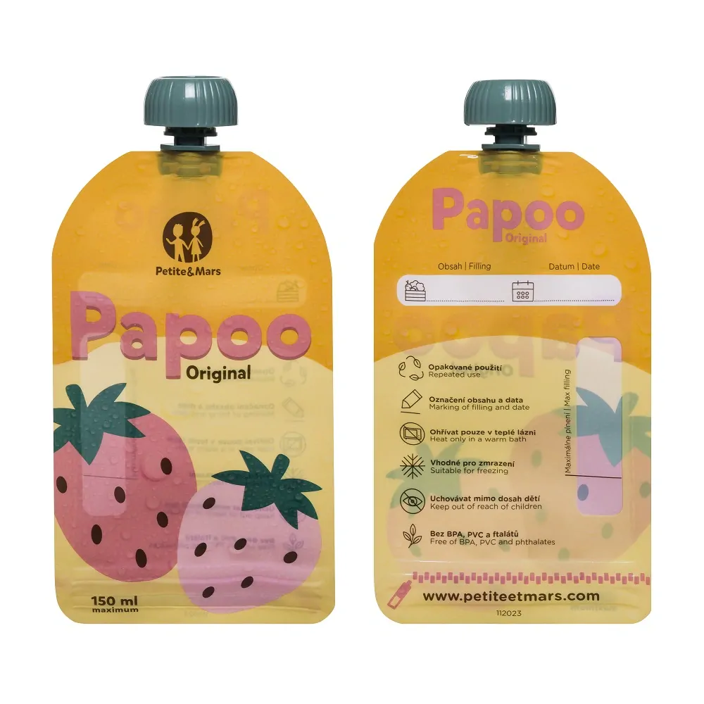 PETITE&MARS Kapsička na jídlo Papoo Originál - 6 ks
