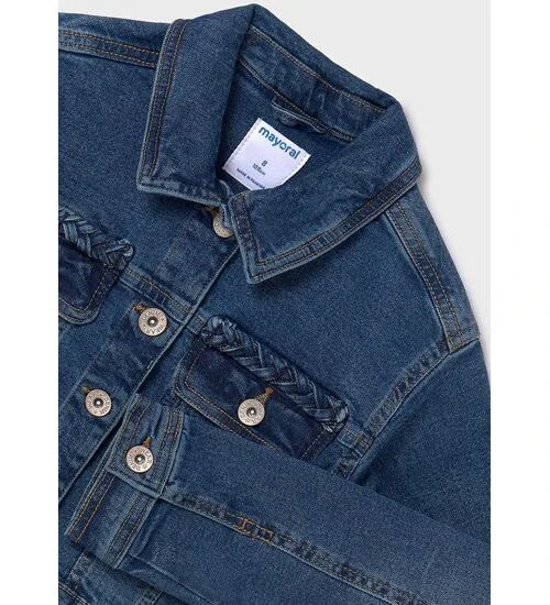 Dívčí jeans bunda Mayoral 6460-49 modrá velikost 128