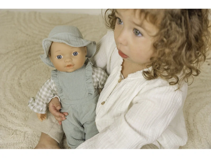 Little Dutch Oblečení na panenku Baby Green Check