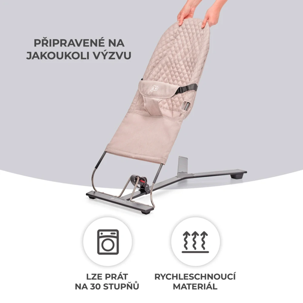 KINDERKRAFT Lehátko houpací Mimi Beige, do 9 kg
