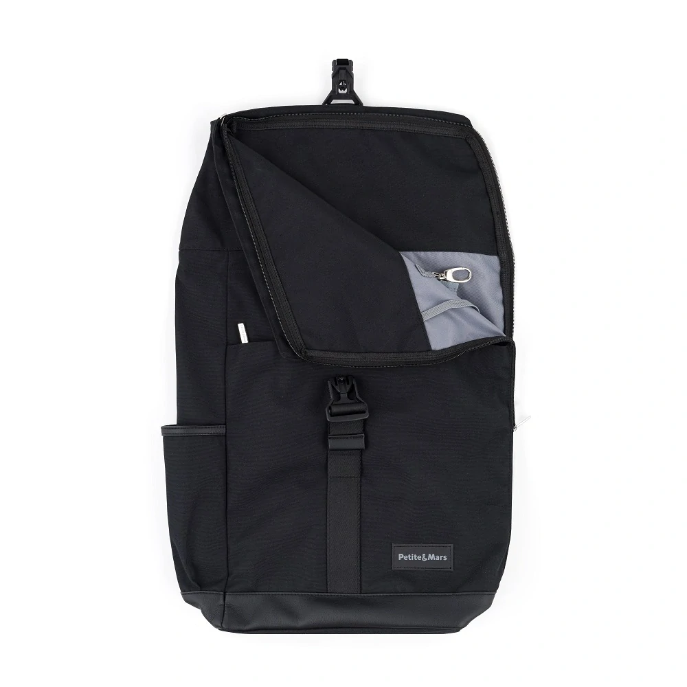 PETITE&MARS Batoh přebalovací na kočárek Jackob Absolute Black