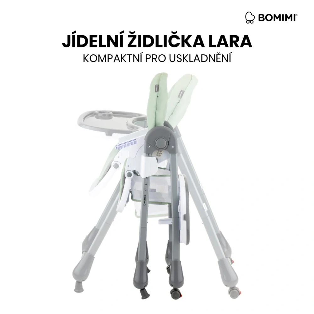 Bomimi jídelní židle LARA ekokůže green