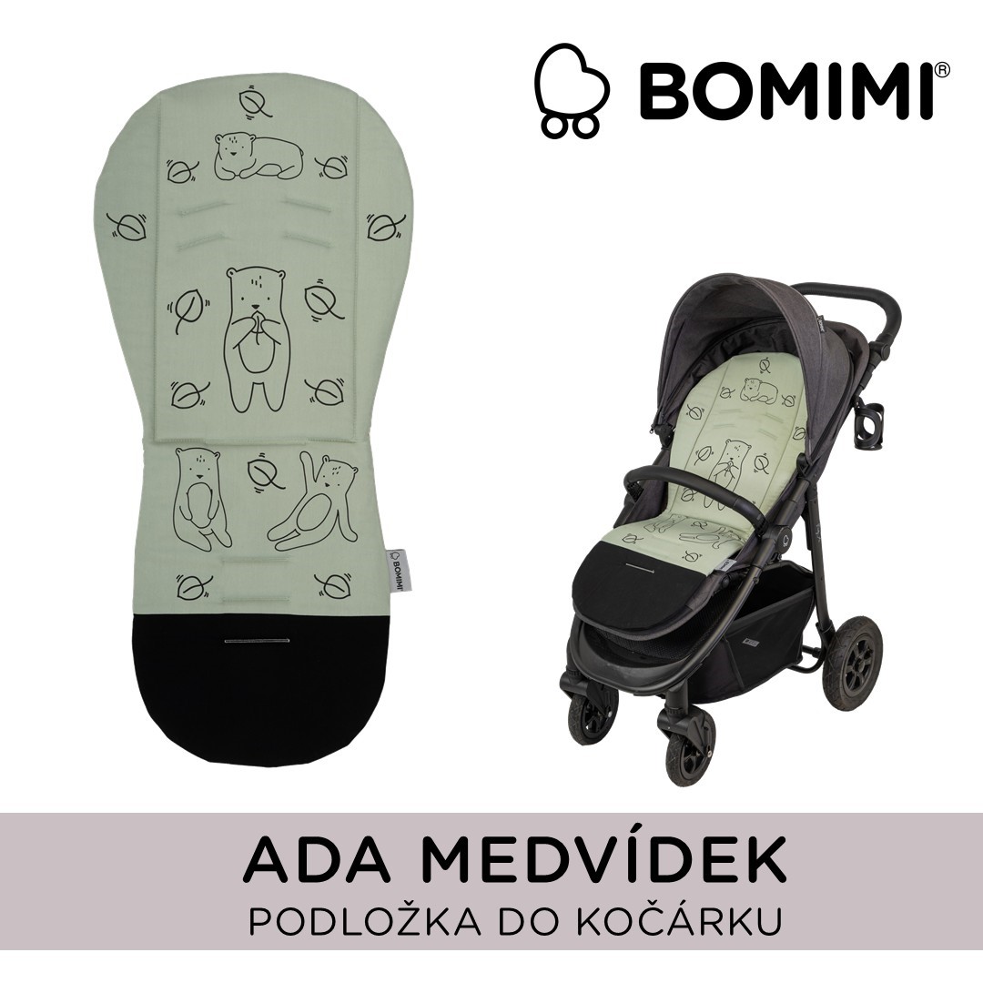 Bomimi ADA Podložka MEDVĚD green